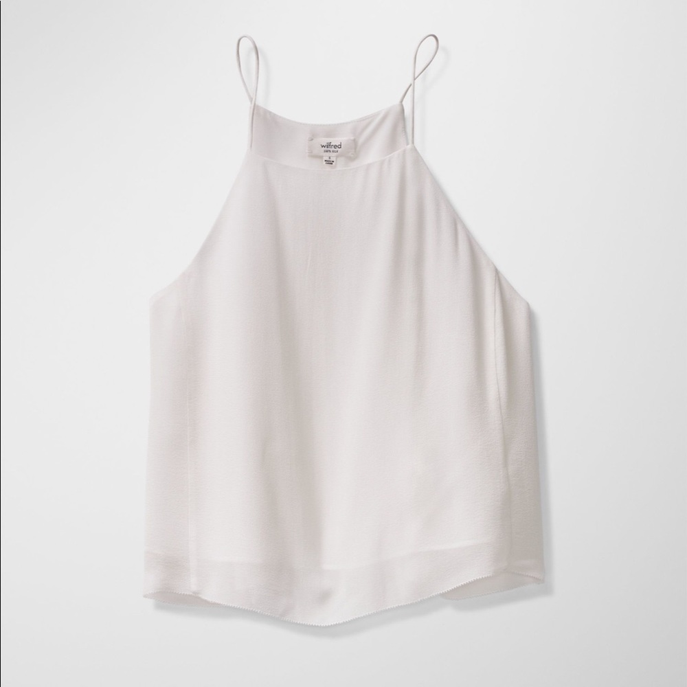 Wilfred aritzia rians blouse oak white
